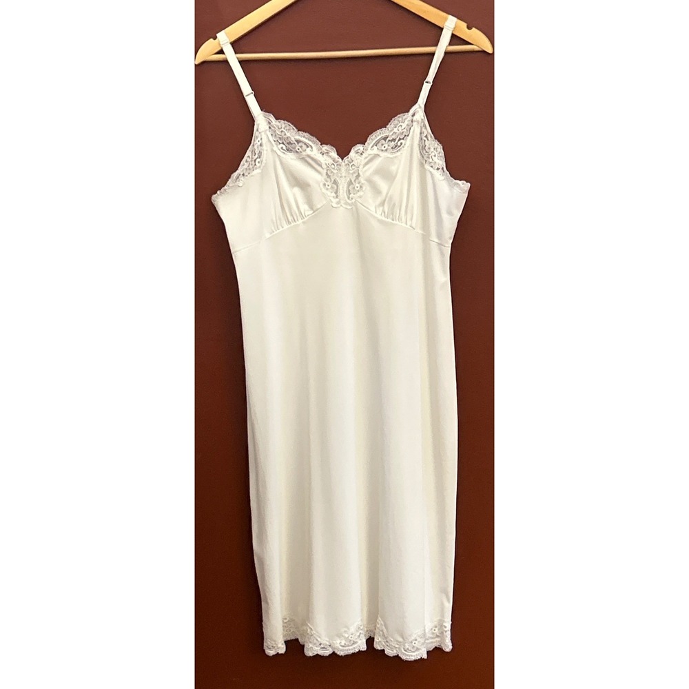 Vintage 60's Shadowline Full Slip Dress Coquette Cottagecore Bridal Romantic